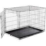 AmazonBasics Single-Door Folding Metal Dog Crate - Large (42x28x30 Inches)