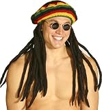 Deluxe Rasta Tam Hat w/ Dreadlocks