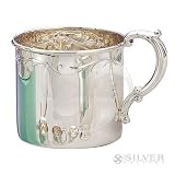 Empire Silver Sterling Baby Cup With Floral Design