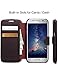 Taken Galaxy S7 Wallet Case - Cell Phone Case Pu Leather ID Credit Card Slot Phone Case for Samsung Galaxy S7 Ultra Slim(Coffee)