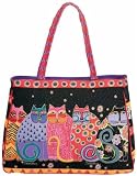 Laurel Burch Feline Shoulder Tote Bag