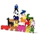 Vilac - 2172 - Jeux et Jouets en Bois - Coffret personnages et animaux � empiler
