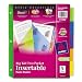 Avery Big Tab Two-Pocket Insertable Plastic Dividers, 5-Tab Set (11906)
