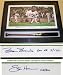 Barry Bonds Autographed/Hand Signed 500 Home Run Canvas Print - Custom Framed with a Bat