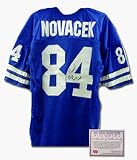 Roger Staubach Dallas Cowboys NFL Autographed Authentic Style Away Blue Football Jersey