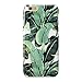 GMYLE iPhone 6 Case, iPhone 6s Case, Snap Cover Glossy for iPhone 6 / 6S (4.7 Display) – Tropical Banana Leaves Pattern Slim Hard Back Case