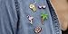 YABINA 5 pieces/set Enamel Fruit Orange Palm Tree Lapel Brooch Pin Collar Pin