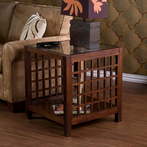 Southern Enterprises CK9852 Narita End Table, Espresso
