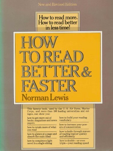 How to Read Better and Faster, by Norman Lewis
