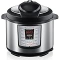 Instant Pot IP-LUX60 6-in-1 Programmable Pressure Cooker, 6.33 Qt, Latest 3rd Generation Technology, Stainless Steel Cooking Pot and Exterior, Black