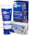 Crest Healthy Radiance, Fluoride Toothpaiste + Deep Clean Strips, 4-Ounce Tube & 4 Weekly Strips in Box (Pack of 2)