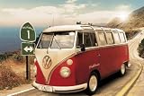 Produkt-Bild: 1art1 48814 Autos - VW Bus, Bulli, Kalifornien, Route One Poster (91 x 61 cm)