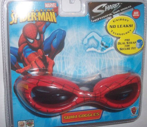  Spider-man Sharkz Professional Swim Goggles Size Youth - Adult