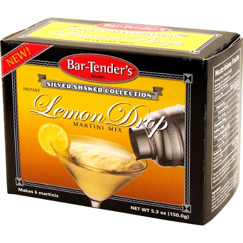 Lemon Drop Bar-Tenders Instant Cocktail Mix: Case of 12 Boxes - 72 Pouches