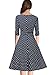 Miusol Women's V Neck Retro 1920'S Polka Dot Half Sleeve Vintage Swing Dress