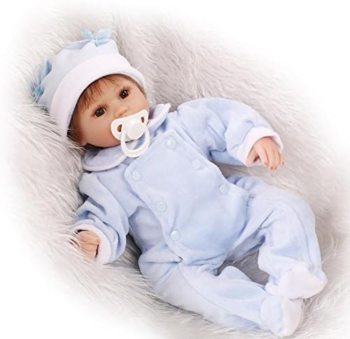 Handmade Realistic Lifelike Baby Girl Doll 18 inch 2.2lb Silicone Vinyl Reborn Newborn Dolls With Clothes