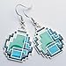 Minecraft Diamond-shaped Womens Dangle Earrings