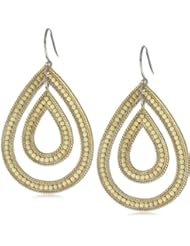 Anna Beck Designs "Timor" 18k Gold-Plated Double Open Drop Earrings