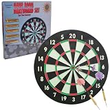 Game Room Dart Set w/6 Darts and Board