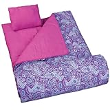Wildkin Watercolor Ponies Purple Original Sleeping Bag
