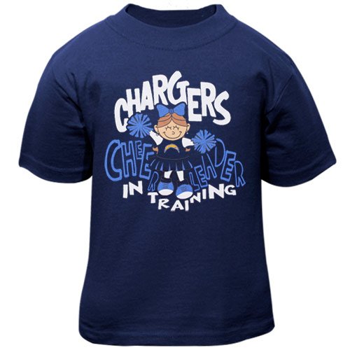 Reebok San Diego Chargers Toddler Girls Navy Blue Cheerleader in Training T-shirt (2T)