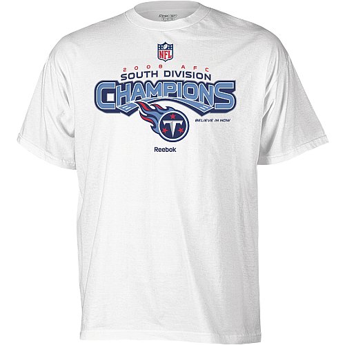 Buy Reebok Tennessee Titans 2008 AFC Division Champions Locker Room T-Shirt by Reebok