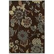 1'11" x 3'1" Shaw Rugs Concepts Flora Vista - 11700 Brown Rectangular