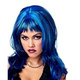 Wig Hard Rockin Witch Black Blue