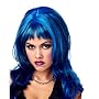 Wig Hard Rockin Witch Black Blue