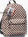 Yak Pak Beige Brown Checkered Backpack