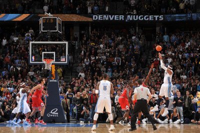 Chicago Bulls v Denver Nuggets: Carmelo Anthony Photographic Poster Print by Garrett Ellwood, 28x42