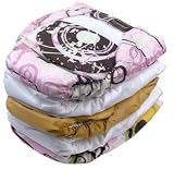 Kushies - Reusable Ultra-lite Diapers for Infants - 5 Pack - Girl
