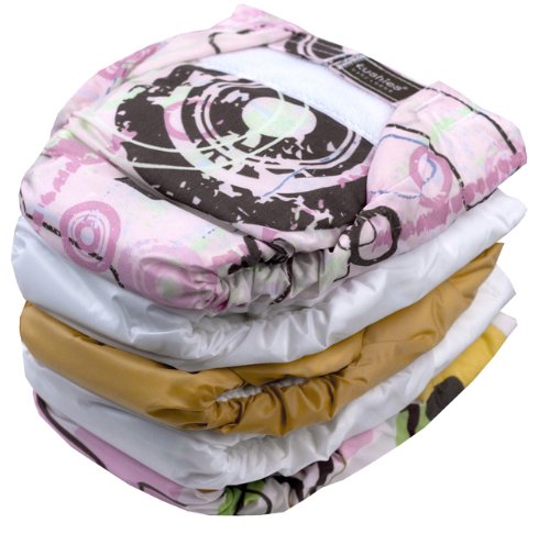 Kushies - Reusable Ultra-lite Diapers for Toddlers - 5 Pack - Girl