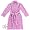 Pink Leopard Print Plush Bath Robe for Girls