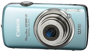 Canon PowerShot SD980IS 12.1MP Digital Camera with 5x Ultra Wide Angle Optical Image Stabilized Zoom and 3-inch LCD (Blue)