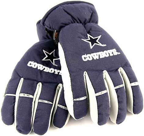 NFL Dallas Cowboys 2 Tone Thinsulate Ski Gloves Size Large X-Large