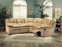 Charlotte microfiber fabric "L"-shape Sofa with Silver Service Shipping