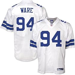 Reebok Dallas Cowboys DeMarcus Ware Replica White Jersey