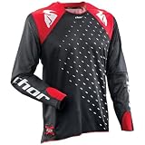 Thor MX Flux Men's Motocross Motorcycle Jersey - Color: Red, Size: Small