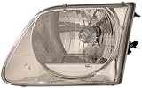 ford usa-Anzo USA 111030 Ford F-150 Crystal Chrome Headlight Assembly - (Sold in Pairs)