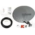 Satgear SK35 Sky/Freesat Complete Self-Install Kit - New Mk4 Sky Satellite Mini Dish kit with Quad LNB, fixings and 20m twin cable Ideal for Sky+ or Freesat HD Ready- including full Satgear setup guide.