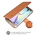 TANNC Galaxy S6 Edge Plus Case, Flip Leather Wallet Phone Case [Layered Dandy] - [Card Slot][Flip][Wallet] - For SAMSUNG Galaxy S6 Edge Plus Devices - Light Brown