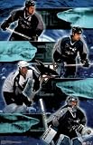 (23x35) San Jose Sharks Mike Ricci Patrick Marleau Teemu Selanne Evgeni Nabokov Sports Poster Print
