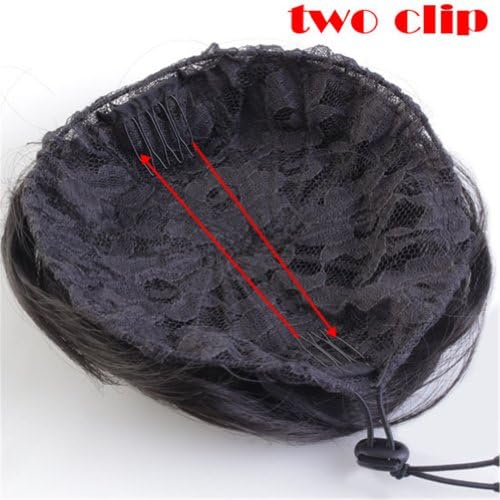 Smartbargain Womens Lady's Ponytail Hair Extension Hair Bun Clip in on Scrunchie Hairpiece Natural Black
