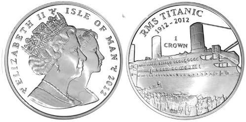 2012 Isle of Man Unc. Cupro Nickel Centenary of RMS Titanic: Boarding Coin