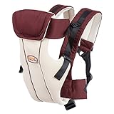 「ノーブランド品」ベビー用品　ベビーキャリア　抱っこひも　ベビービョルン　多機能　通気性抜群　調節可能　コットン　赤ちゃん　多色選択　コーヒー