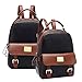 Tinksky® New Arrival Korean Fashion Bag Vintage Backpack College Students Schoolbag (Black)