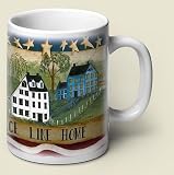 Coffee Mug ~ No Place Like Home ~ large 14 oz capacity ~ one ceramic mug ~ code 044
