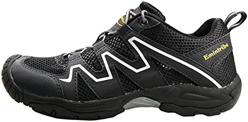 YMHW Men's Outdoor Sports Running Easy Care Hiking Travel Shoes Black 40EU