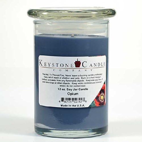 Keystone Candle 12 oz Opium Soy Jar Candles (Set of 6)